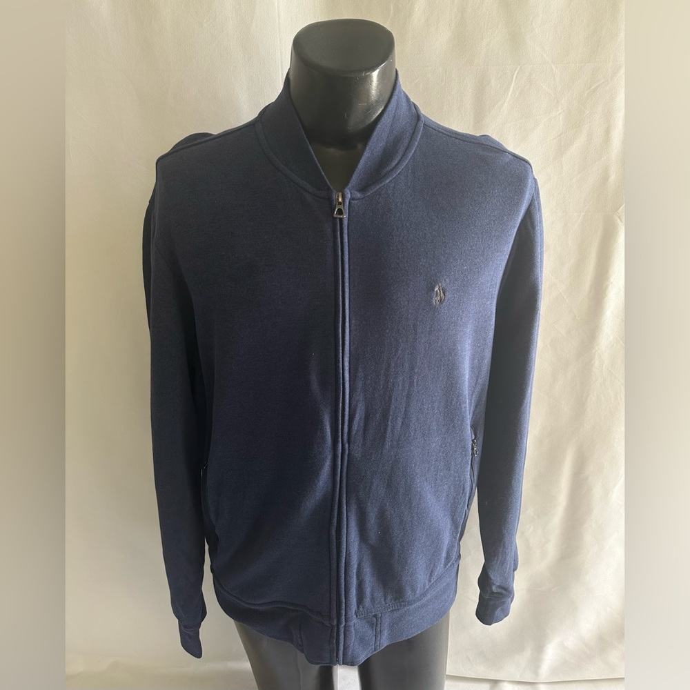Polo Ralph Lauren Jackets Men’s Large Luxury Jersey Baseball Bomber Full Zip